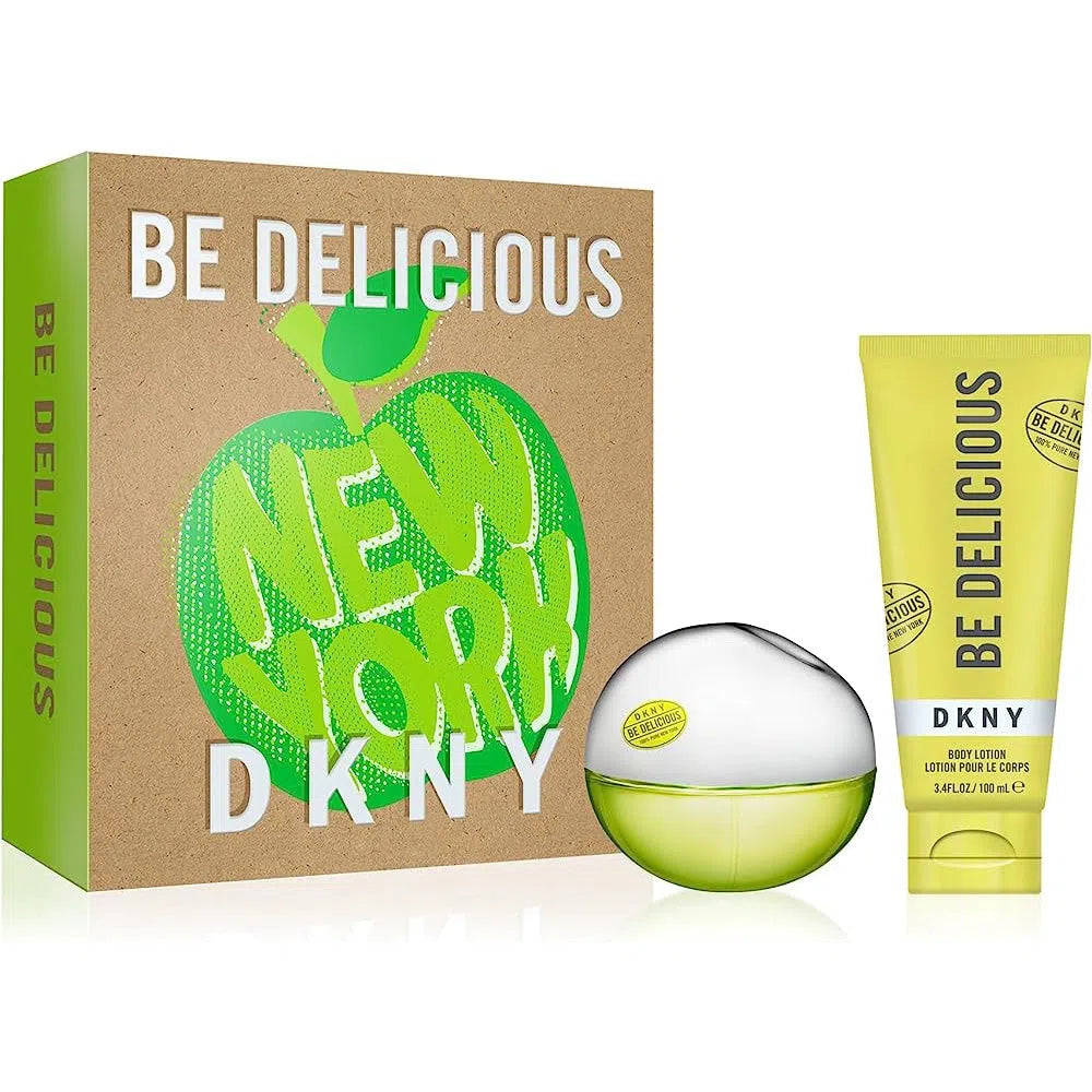 Estuche DKNY Be Delicious EDP (W) / 2 Pc SP 100 ml; BL 100 ml - 085715961006- Prive Perfumes Honduras