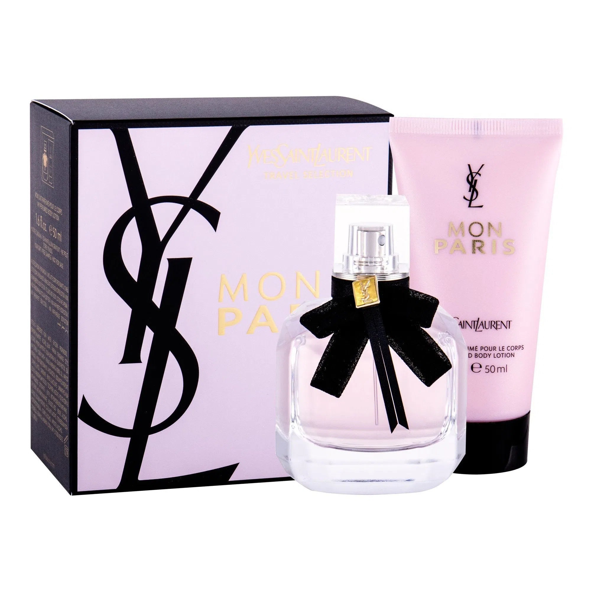 Estuche Yves Saint Laurent Mon Paris EDP (W) / 2 Pc SP 50 ml; BL 50 ml - 3660732086658- Prive Perfumes Honduras