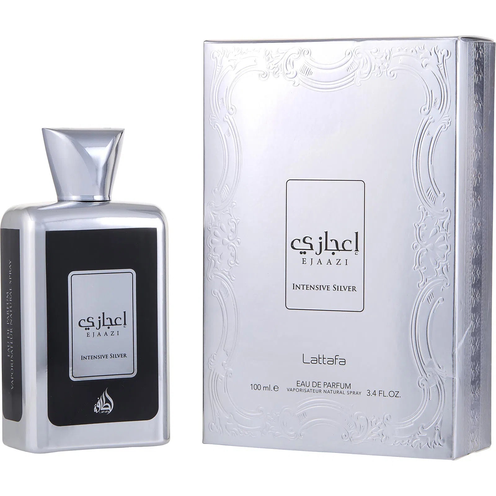 Perfume Lattafa Ejaazi Intensive Silver EDP (U) / 100 ml - 6291108734032- Prive Perfumes Honduras