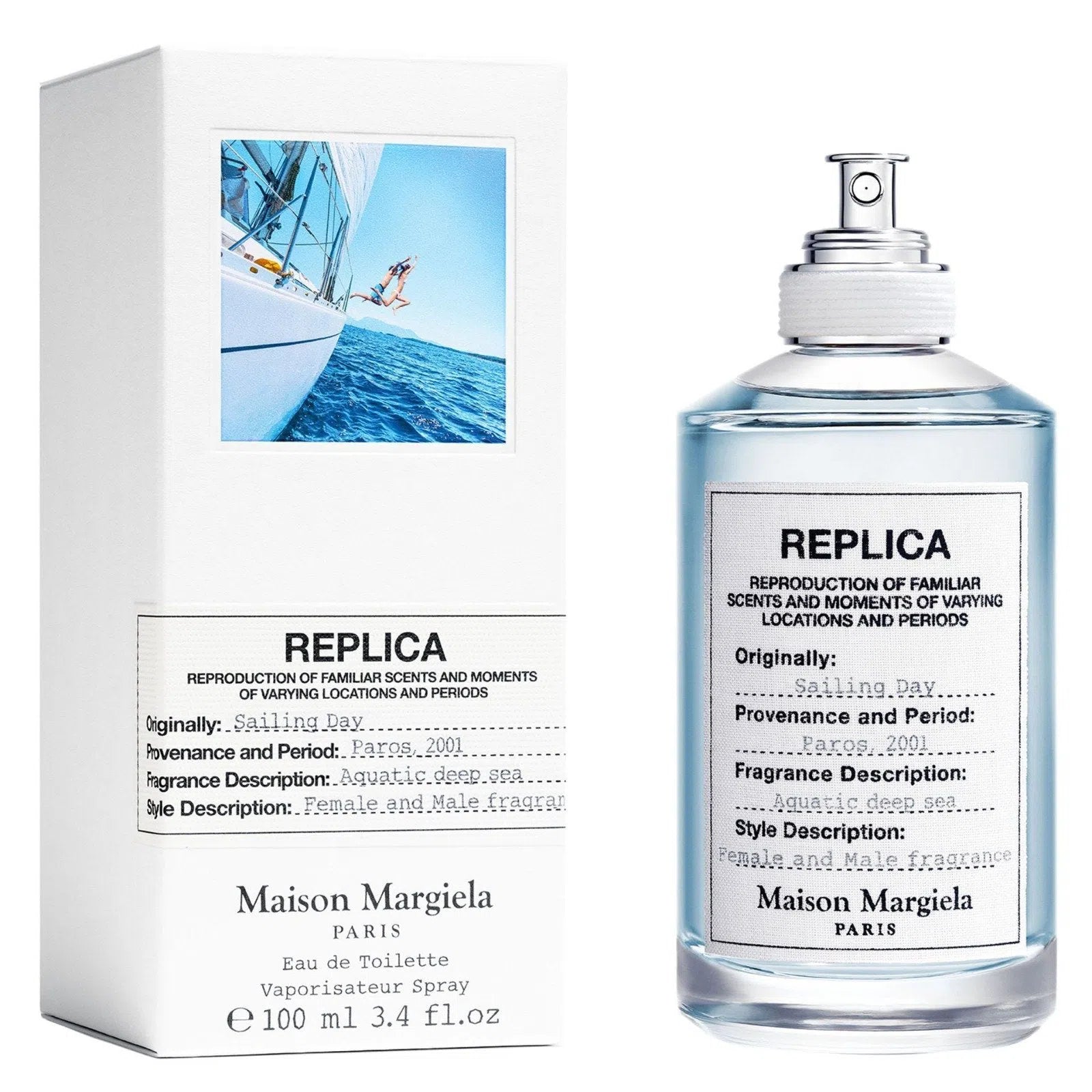 Perfume Maison Margiela Replica Sailing Day EDT (U) / 100 ml - 3614271956729- Prive Perfumes Honduras