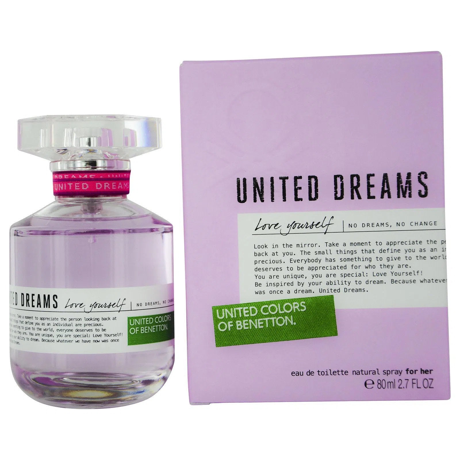 Perfume United Colors of Benetton Love Yourself EDT (W) / 80 ml - 8433982017070- Prive Perfumes Honduras