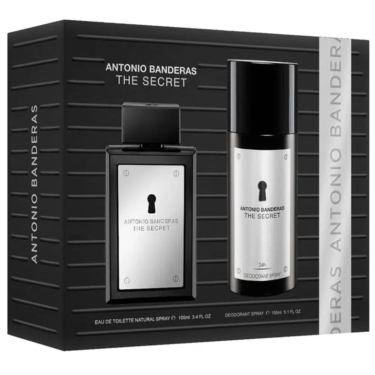 Estuche Antonio Banderas The Secret EDT (M) / 2 Pc SP 100 ml; DEO 150 ml - 8411061045275- Prive Perfumes Honduras