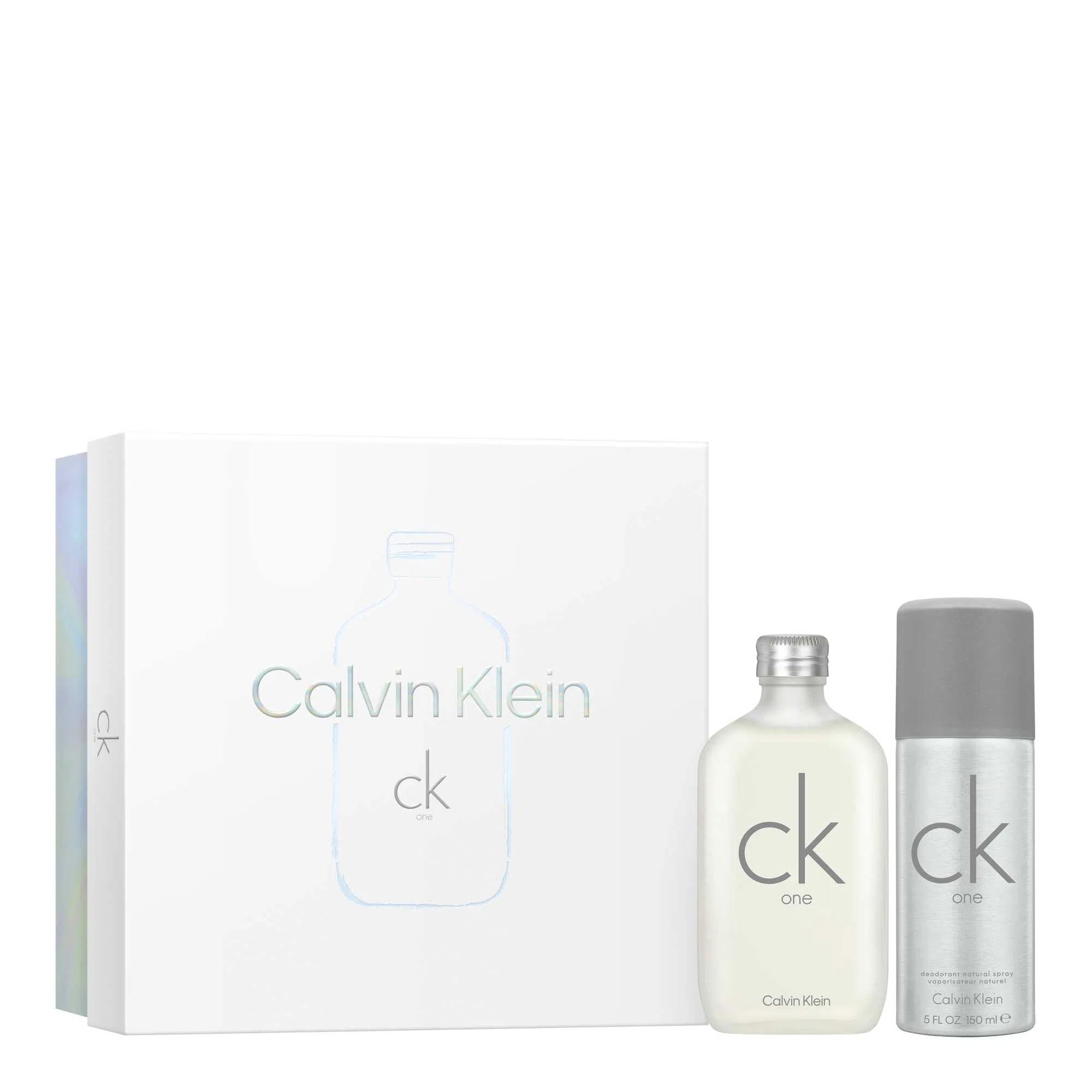 Estuche Calvin Klein CK One EDT (M) / 2 Pc SP 100 ml; DEO SPR 150 ml - 3616304966545- Prive Perfumes Honduras