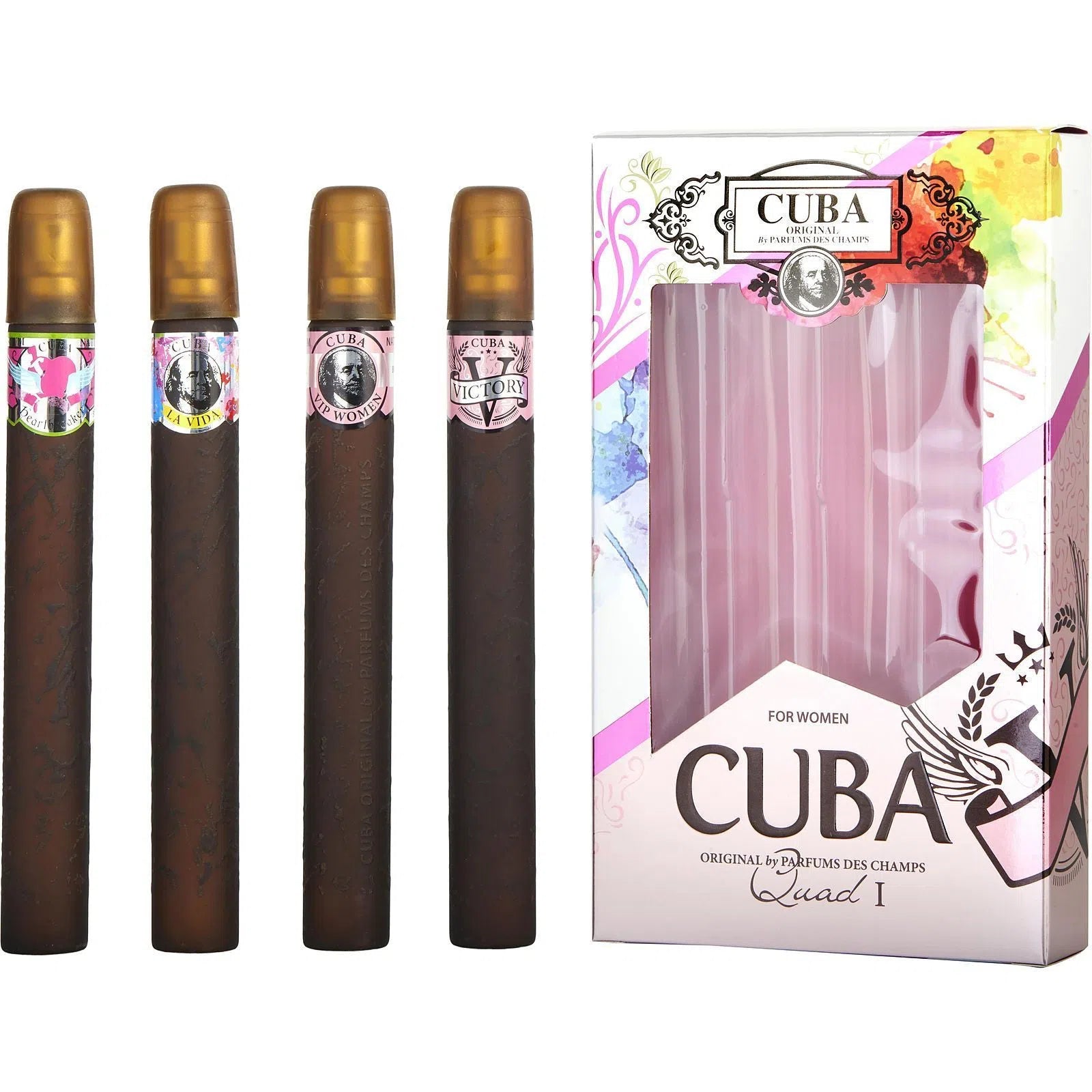 Estuche Cuba Quad 1 EDP (W) / 4 Pc SP 35 ml x 4 - 5425039221090- Prive Perfumes Honduras