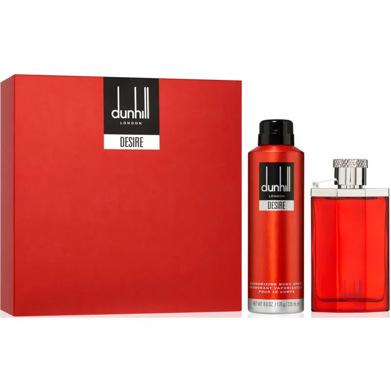 Estuche Dunhill Desire Red London EDT (M) / 2 Pc SP 100 ml; BS 195 ml - 85715807526- Prive Perfumes Honduras