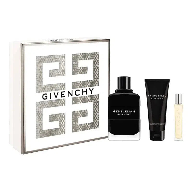 Estuche Givenchy Gentleman EDP (M) / 3 Pc SP 100 ml; SG 75 ml; SP 12.5 ml - 3274872467200- Prive Perfumes Honduras