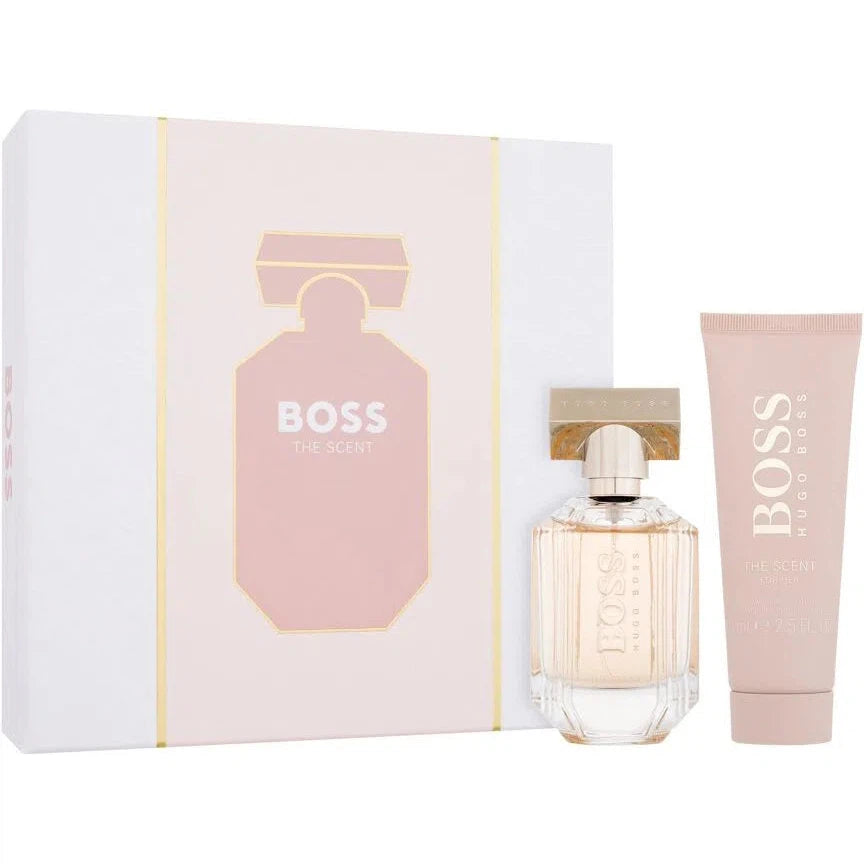 Estuche Hugo Boss Boss the Scent EDP (W) / 2 Pc SP 50 ml; BL 75 ml - 3616304957680- Prive Perfumes Honduras