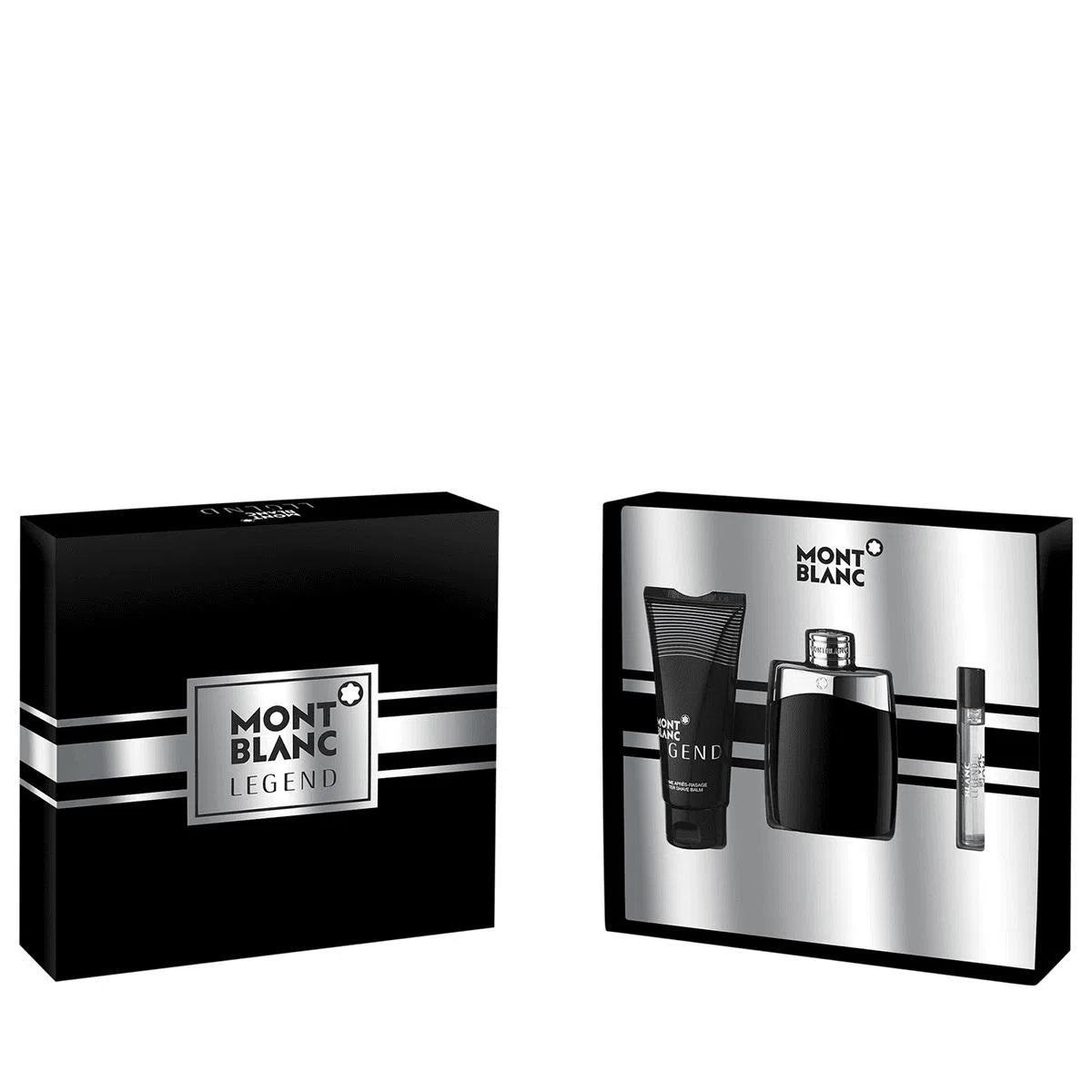 Estuche Mont Blanc Legend EDT (M) / 3 Pc SP 100 ml; SG 100 ml; SP 7.5 ml - 3386460130349- Prive Perfumes Honduras