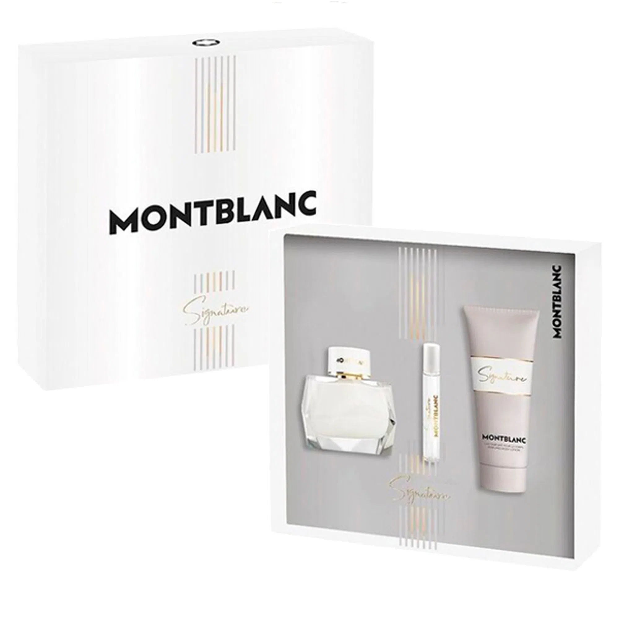 Estuche Mont Blanc Signature EDP (W) / 3 Pc SP 90 ml; BL 100 ml; SP 7.5 ml - 3386460139236- Prive Perfumes Honduras