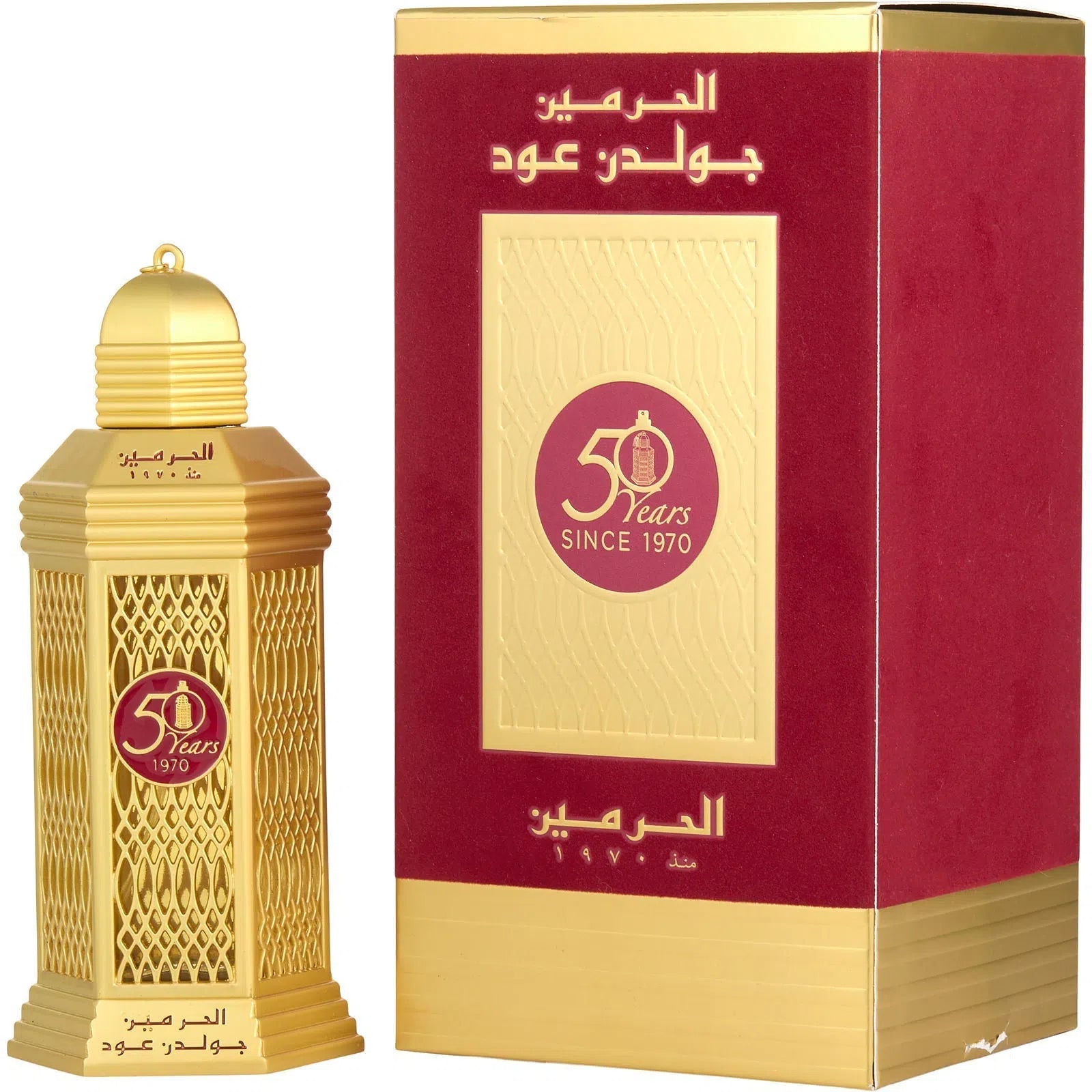 Perfume Al Haramain 50 Years Golden Oudh EDP (U) / 100 ml - 6291106811599- Prive Perfumes Honduras