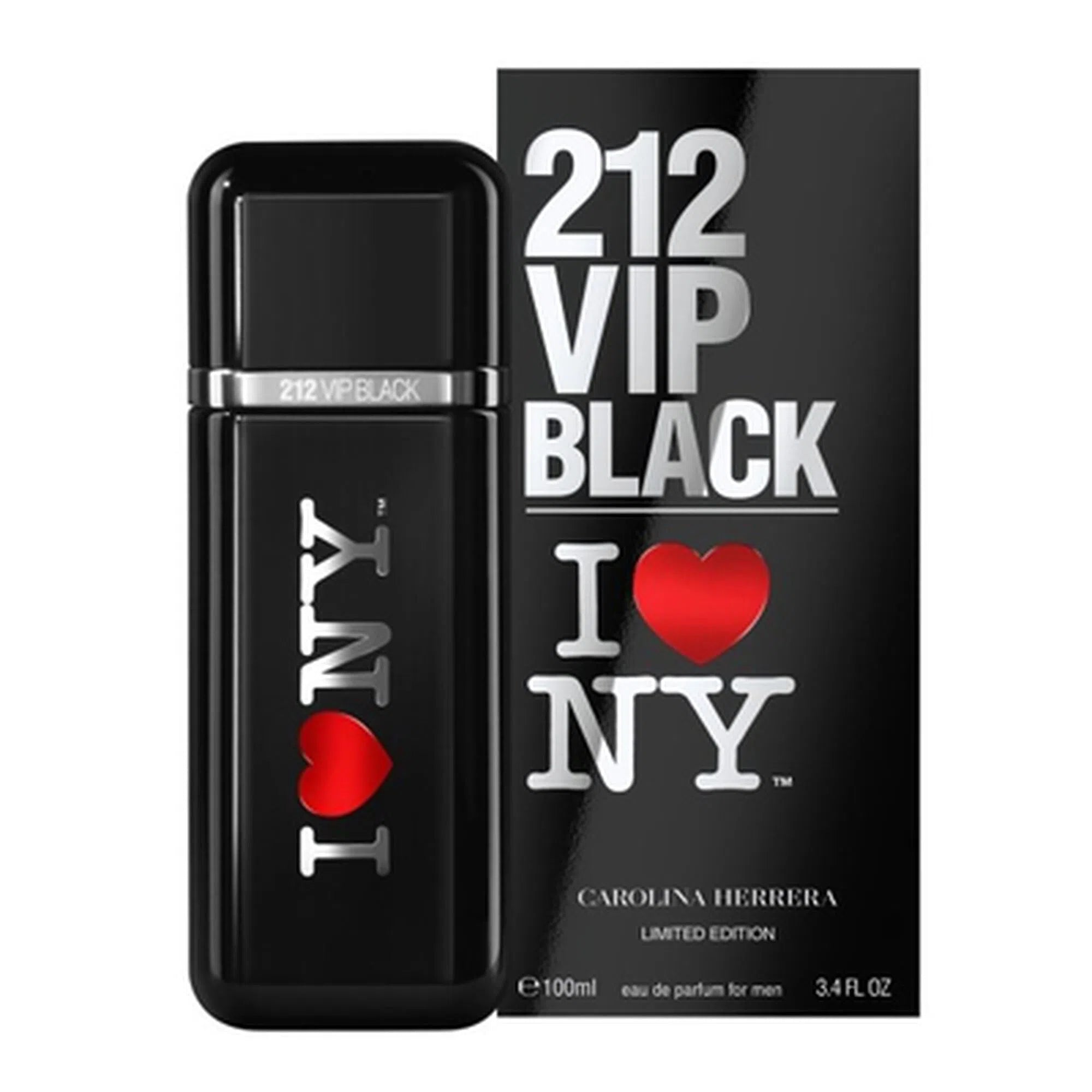 Perfume Carolina Herrera 212 VIP Black I Love NY EDP (M) / 100 ml - 8411061056660- Prive Perfumes Honduras