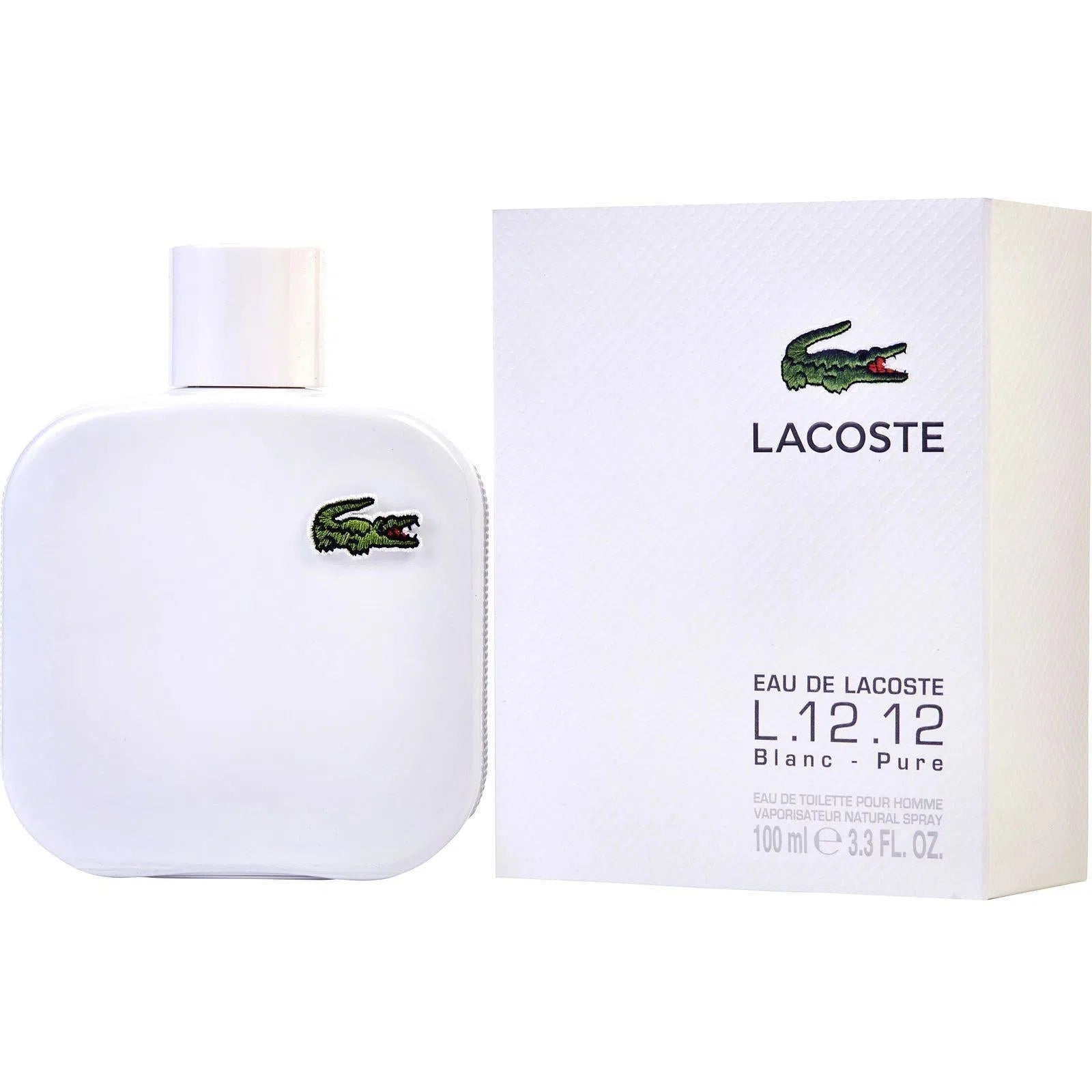 Perfume Lacoste L.12.12 Blanc - Pure EDT (M) / 100 ml - 737052413174- Prive Perfumes Honduras