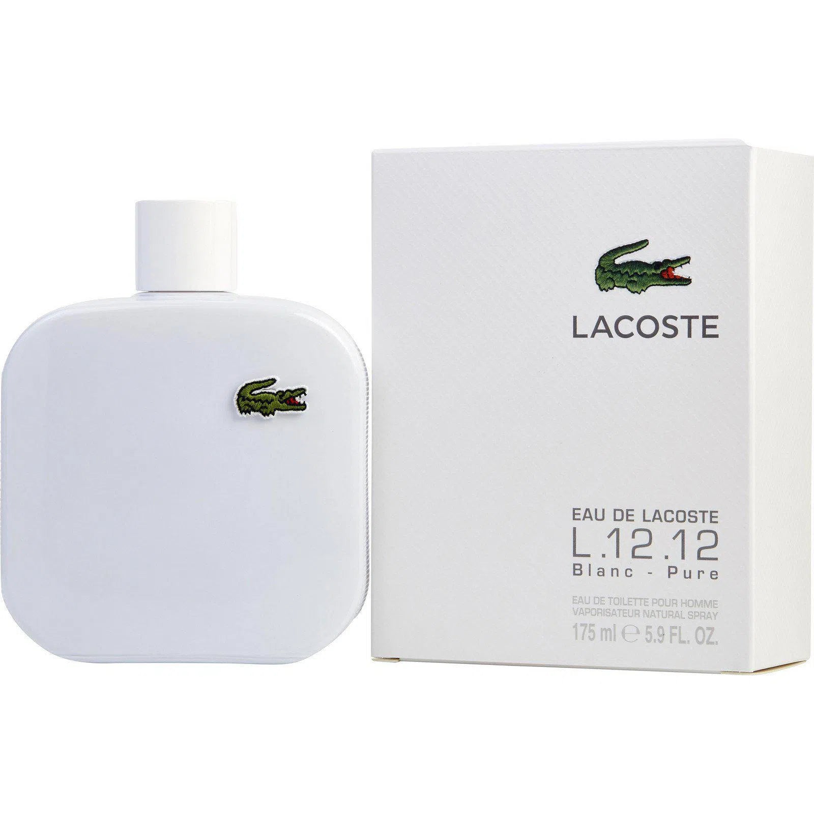 Perfume Lacoste L.12.12 Blanc - Pure EDT (M) / 175 ml - 737052896045- Prive Perfumes Honduras