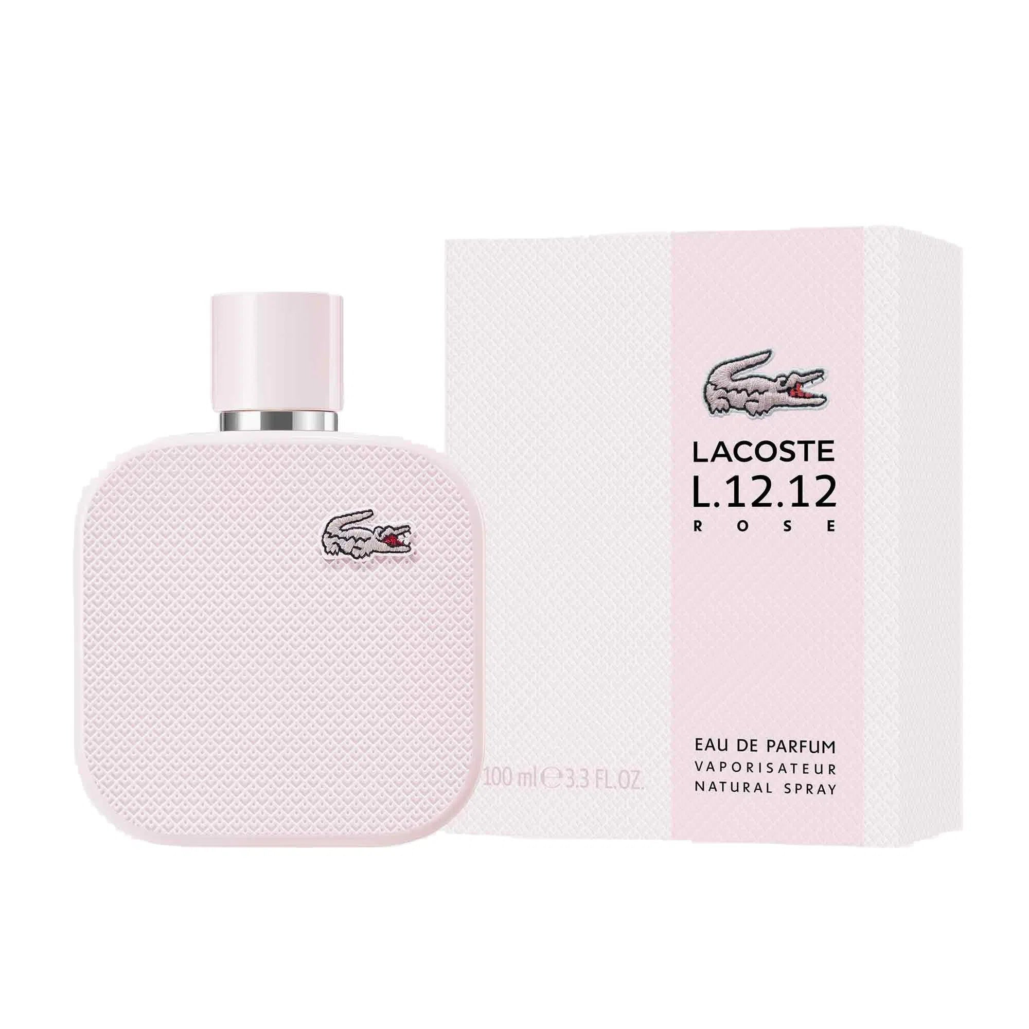Perfume Lacoste L.12.12 Rose EDP (W) / 100 ml - 3614228836135- Prive Perfumes Honduras