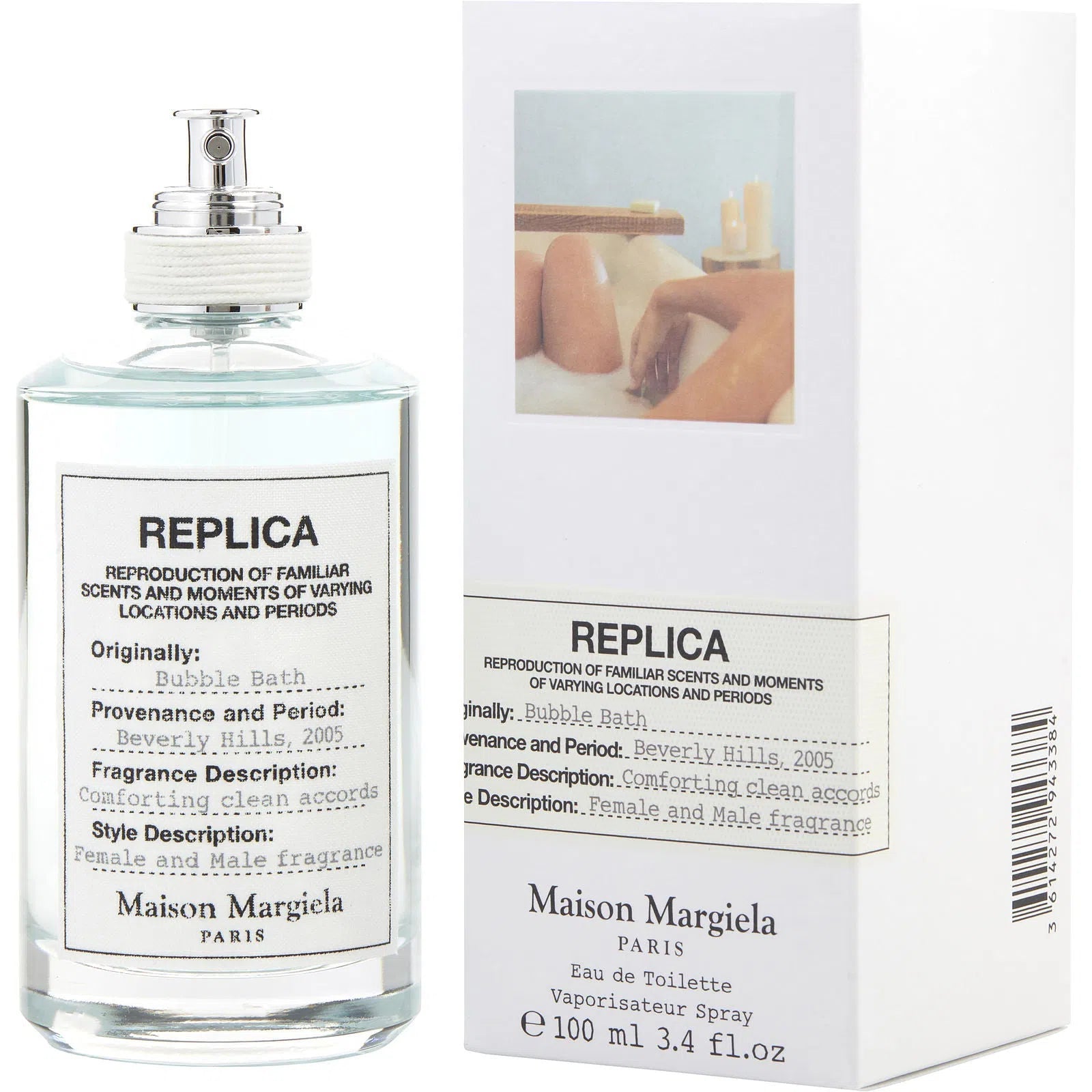Perfume Maison Margiela Replica Bubble Bath EDT (U) / 100 ml - 3614272943384- Prive Perfumes Honduras