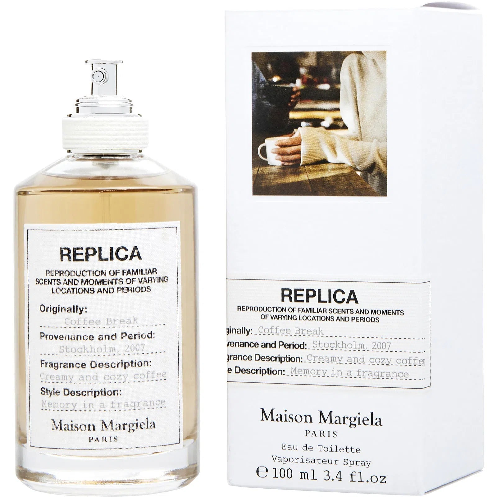Perfume Maison Margiela Replica Coffee Break EDT (U) / 100 ml - 3614272661240- Prive Perfumes Honduras