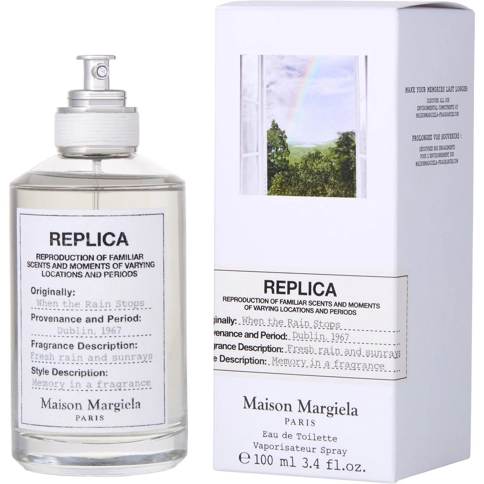 Perfume Maison Margiela Replica When The Rain Stops EDT (U) / 100 ml - 3614273612678- Prive Perfumes Honduras