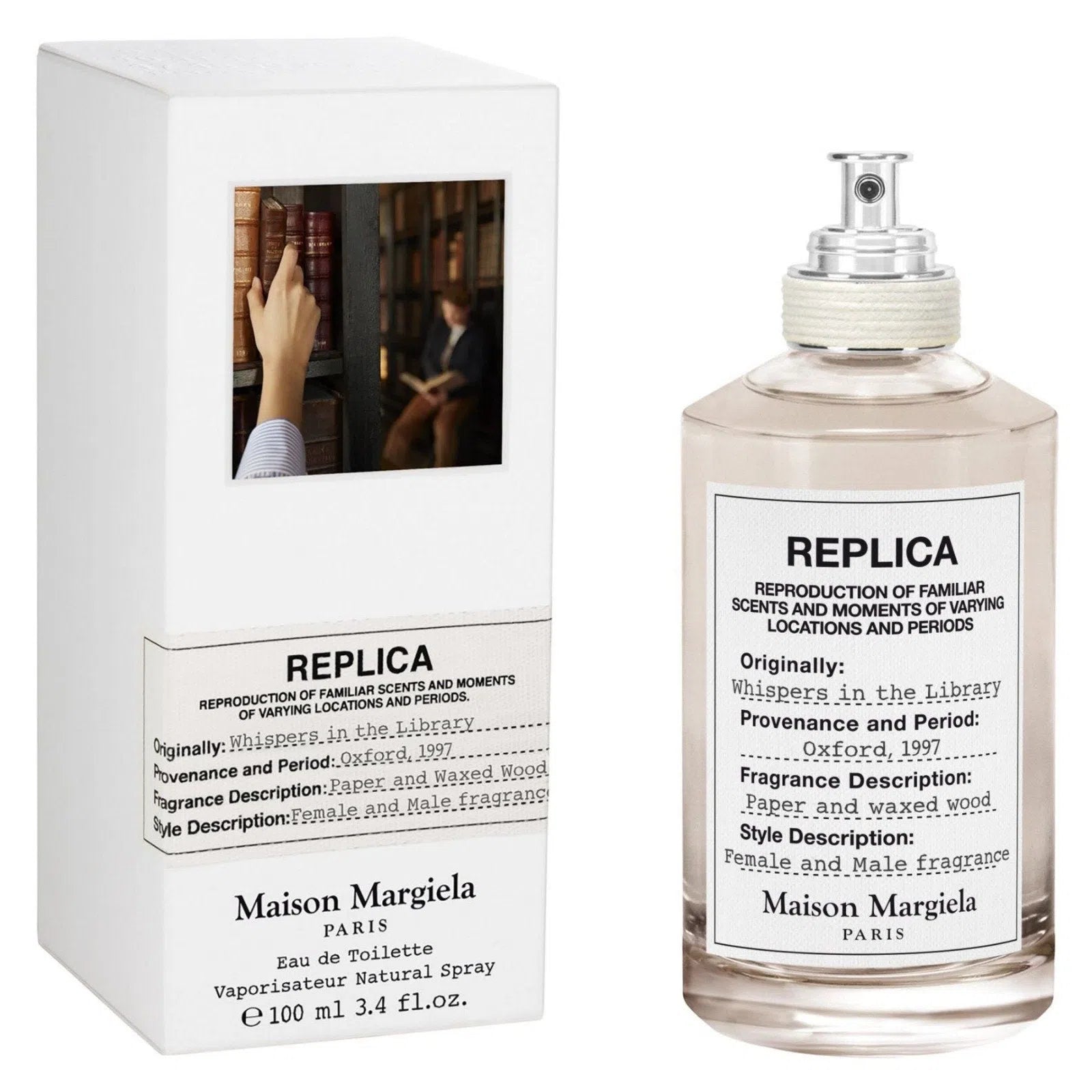 Perfume Maison Margiela Replica Whispers In The Library EDT (U) / 100 ml - 3614272404694- Prive Perfumes Honduras