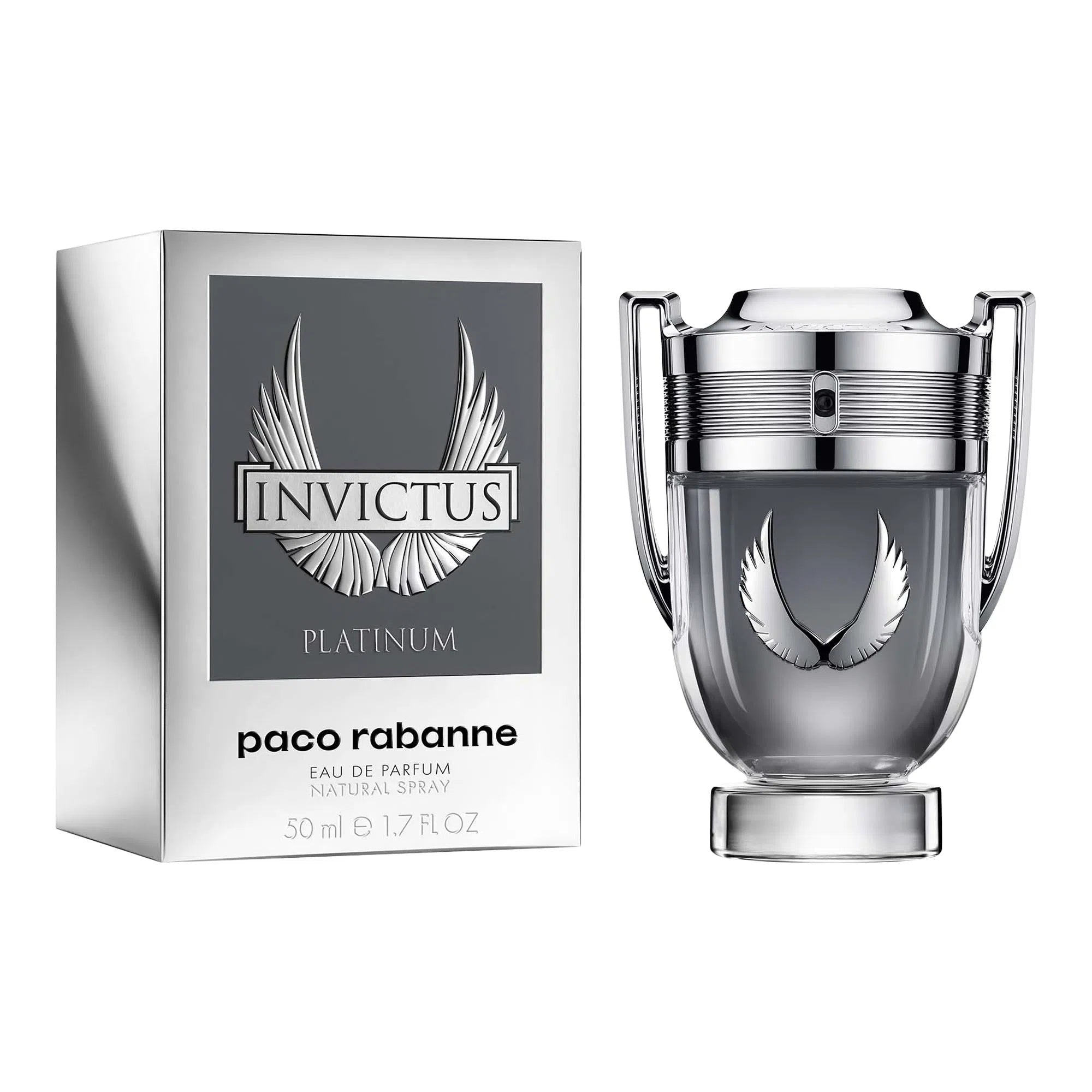 Perfume Paco Rabanne Invictus EDP Platinum (M) / 50 ml - 3349668599080- Prive Perfumes Honduras