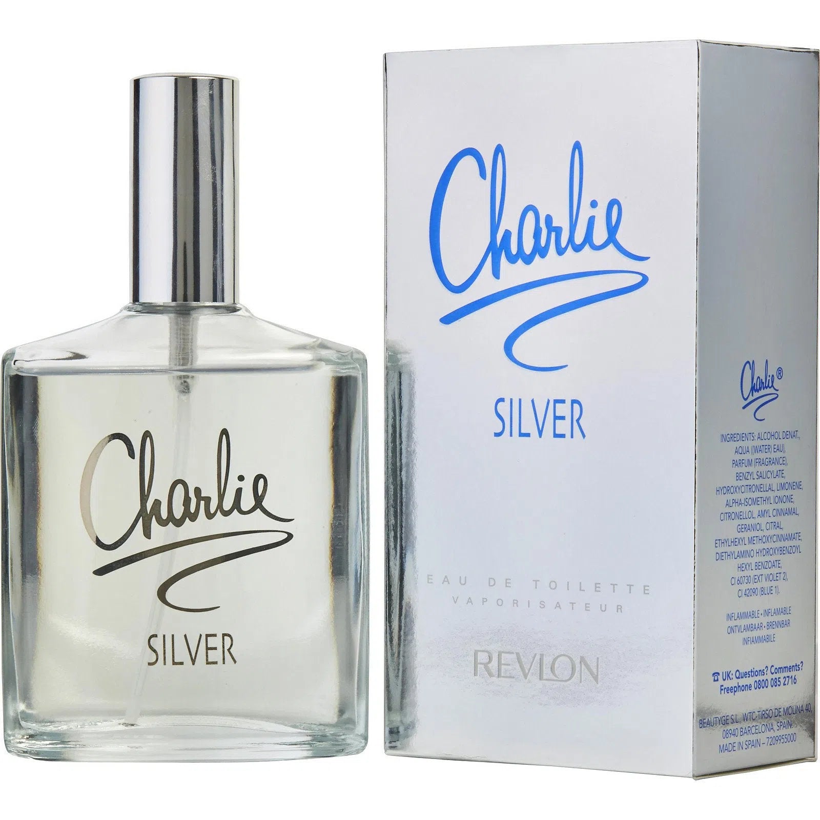 Perfume Revlon Charlie Silver EDT (W) / 100 ml - 5000386147745- Prive Perfumes Honduras