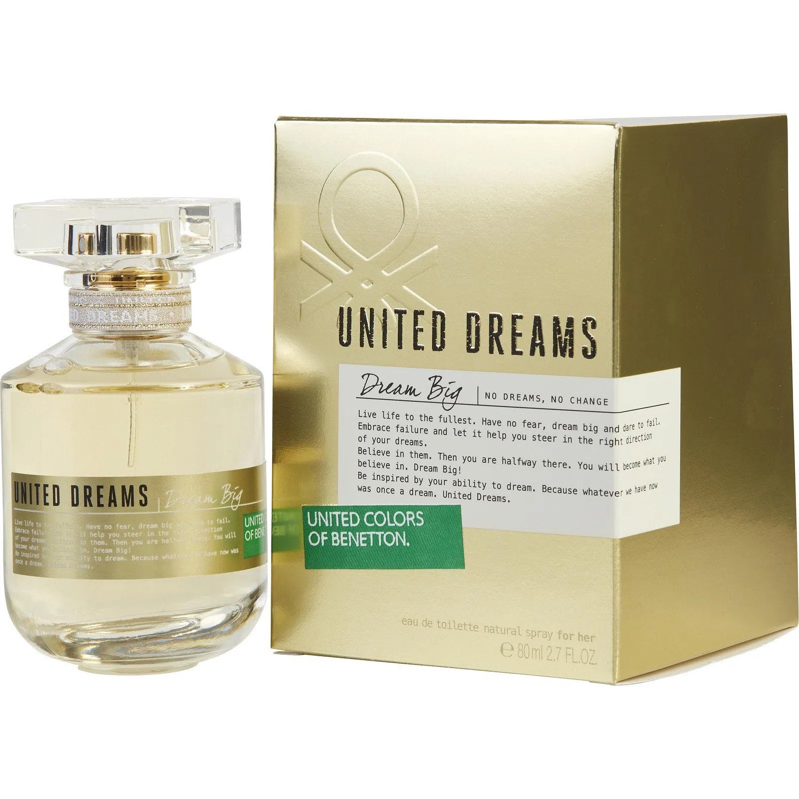 Perfume United Colors of Benetton Dream Big EDT (W) / 80 ml - 8433982003158- Prive Perfumes Honduras