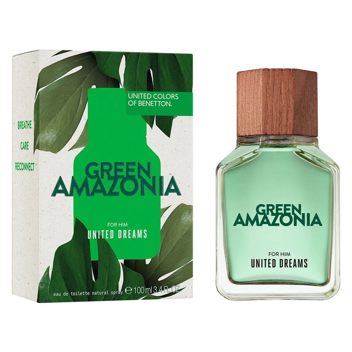 Perfume United Colors of Benetton Green Amazonia For Him EDT (M) / 100 ml - 8433982025709- 1 - Prive Perfumes Honduras