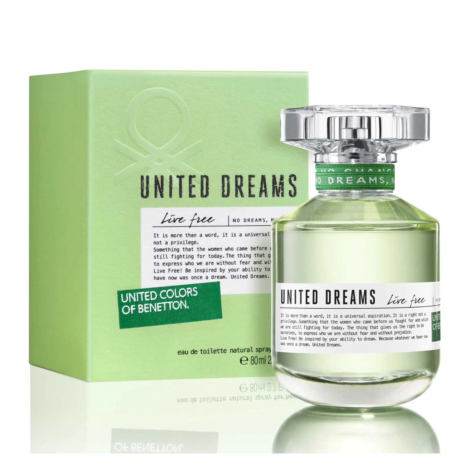 Perfume United Colors of Benetton Live Free EDT (W) / 80 ml - 8433982017124- Prive Perfumes Honduras