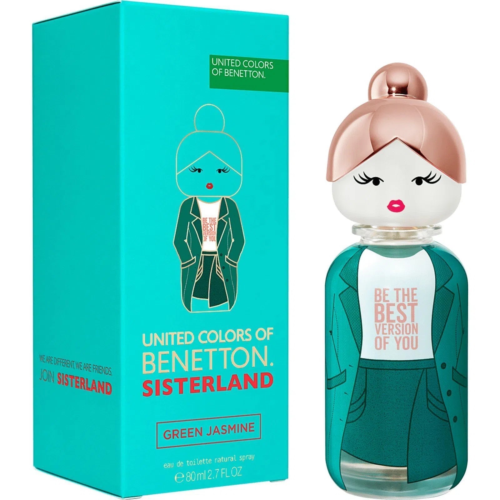Perfume United Colors of Benetton Sisterland Green Jasmine EDT (W) / 80 ml - 8433982018718- Prive Perfumes Honduras