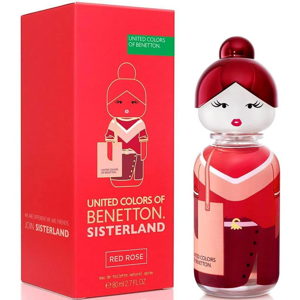 Perfume United Colors of Benetton Sisterland Red Rose EDT (W) / 80 ml - 8433982018749- Prive Perfumes Honduras