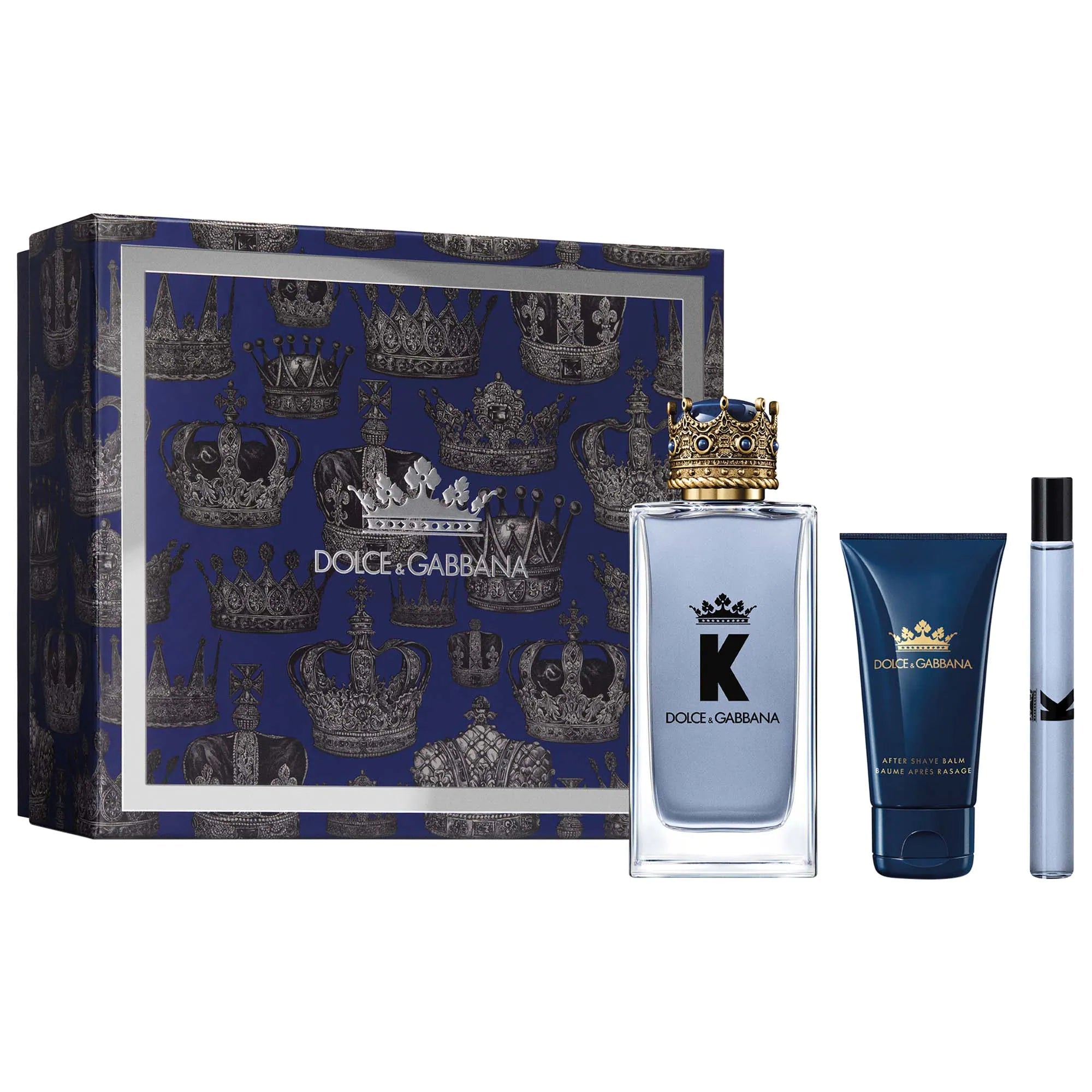 Estuche Dolce & Gabbana K EDT (M) / 3 Pc SP 100 ml; SG 50 ml; SP 10 ml - 3423222066161- Prive Perfumes Honduras